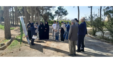 بازدید دانشجویان رشته علوم باغبانی دانشکده کشاورزی دانشگاه تهران از پردیس تحقیقات و آموزش انار ساوه