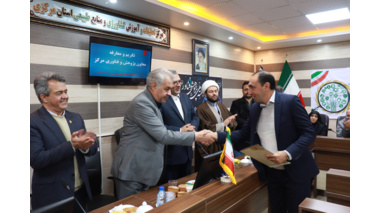 مراسم تکریم و معارفه معاون پژوهش و فناوری مرکز تحقیقات استان مرکزی