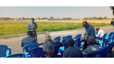 برگزاری یازدهمین کاروان ترویج بهره‌وری الگوی کشت ملی در مرکز حومه شهرستان خمین